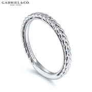 14kt Braided Stackable Ring