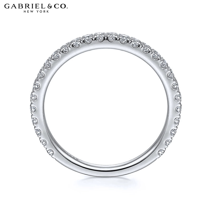 0.40ctw Natural Diamond French U-Pavé Ring 1.9mm