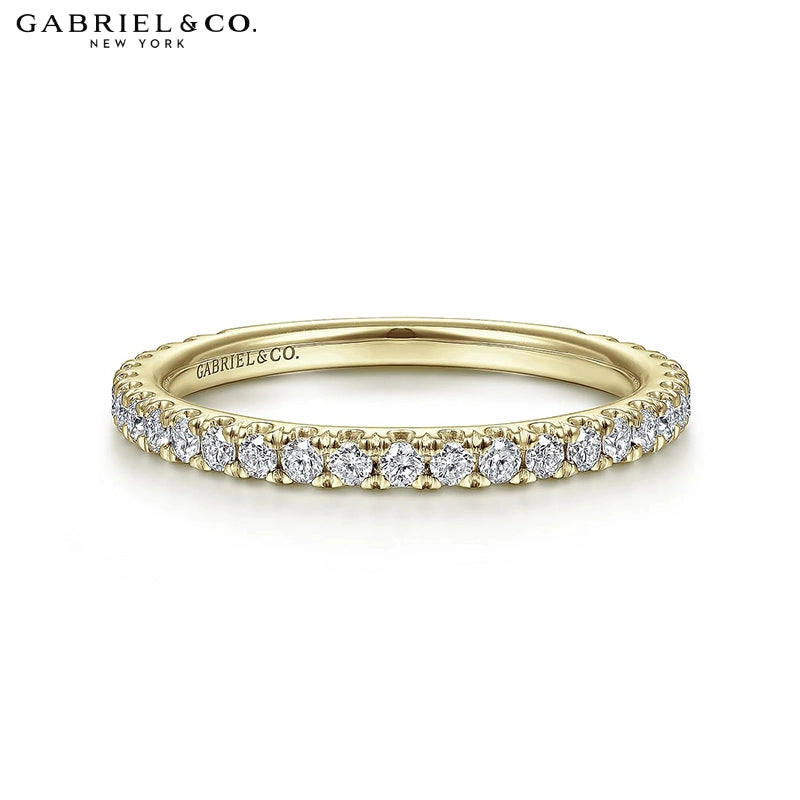 0.40ctw Natural Diamond French U-Pavé Ring 1.9mm
