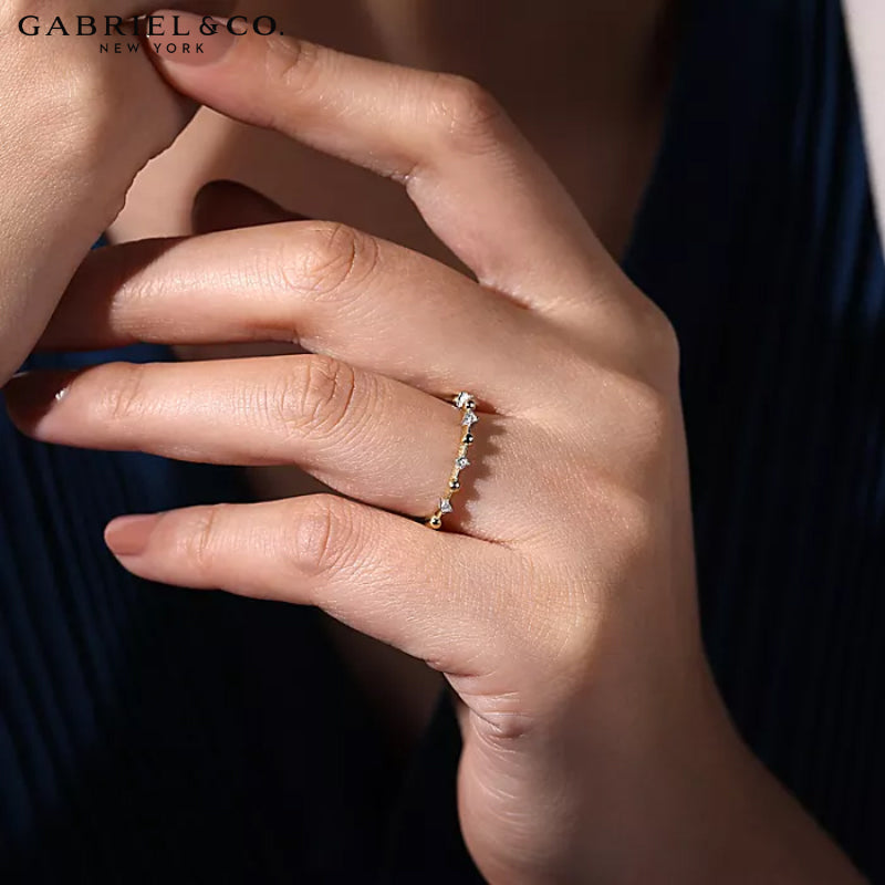 Natural Diamond Stackable Ring