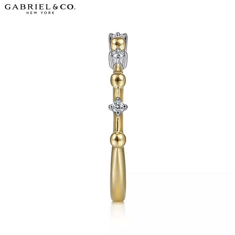 14kt Natural Diamond Stackable Ring