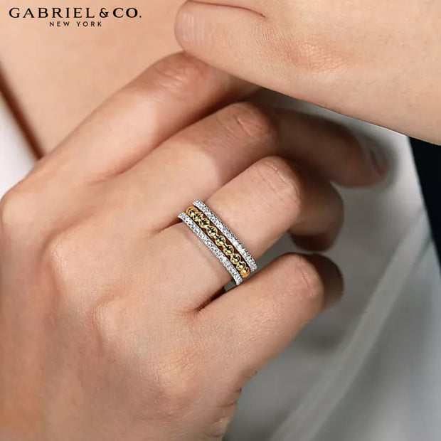 14kt Diamond Bujukan Style Ring