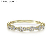 14kt Twisted Diamond Ring 2.2mm