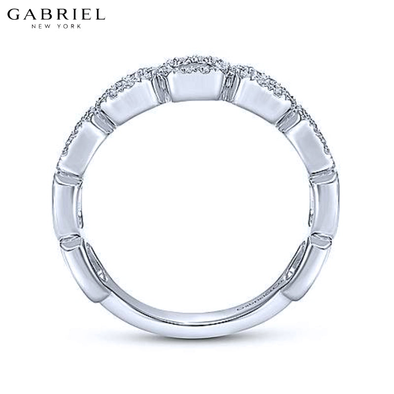 14kt 0.25cts Natural Diamond Circle Ring