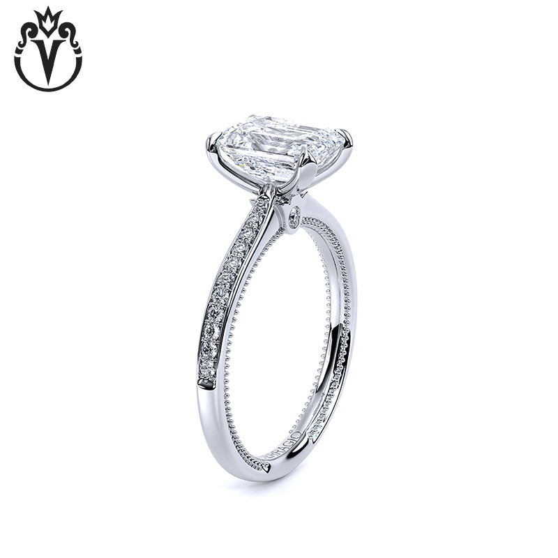 1.00ctr-3.00ctr Emerald Cut Lab Grown Diamond Ring