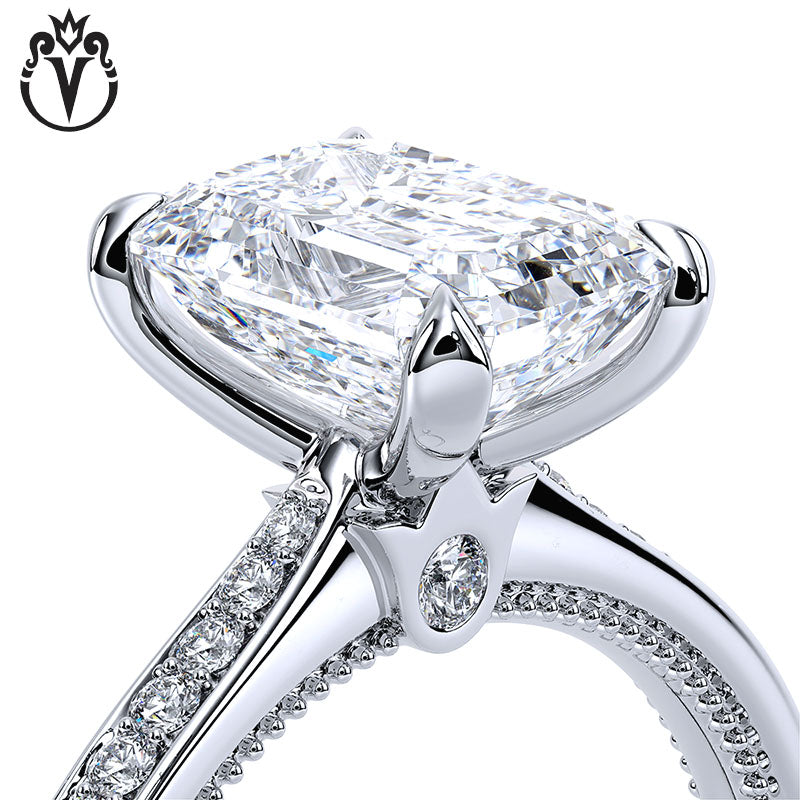 1.00ctr-3.00ctr Emerald Cut Lab Grown Diamond Ring