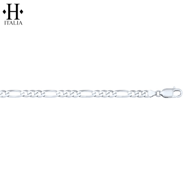 10kt 3.9mm Italian Solid Figaro Bracelet