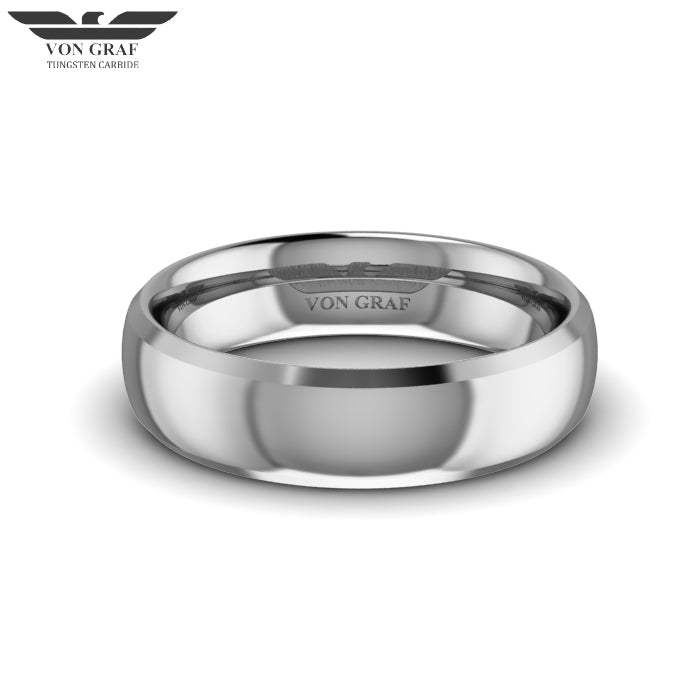 Tungsten Carbide Luxury Fit Ring 6mm