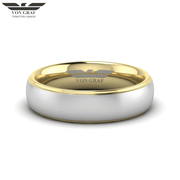 Yellow Gold PVD Tungsten Carbide Ring 6mm