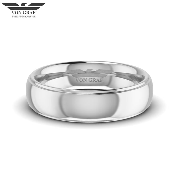 Tungsten Carbide Luxury Fit Ring 6mm
