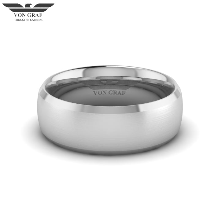 Tungsten Carbide Luxury Fit Ring 8mm