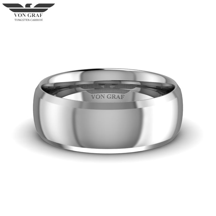 Tungsten Carbide Luxury Fit Ring 8mm