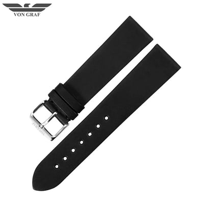 Heritage Black French Leather Strap