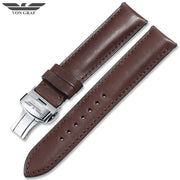 Classic Coffee French Leather Strap