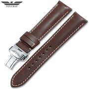 Classic Coffee French Leather Strap