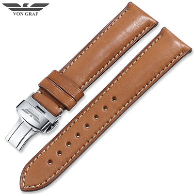 Classic Tan French Leather Strap