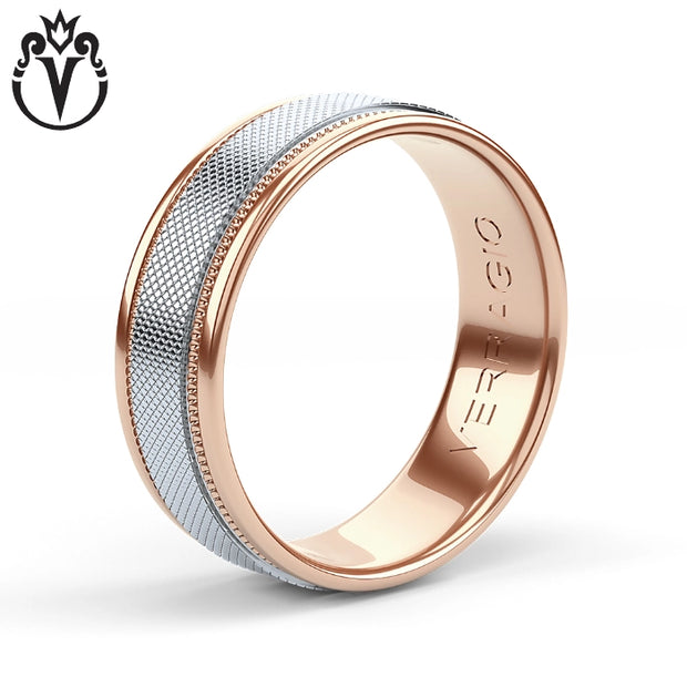 Clous de Paris Solid Gold Wedding Ring 7mm