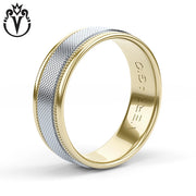 Clous de Paris Solid Gold Wedding Ring 7mm
